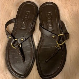 Lower Brown Flip Flops